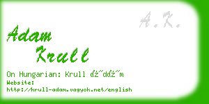 adam krull business card